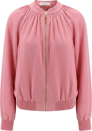 Joseph Zip Bomber Jacket - female - Joseph - Bomber Jackets - Pink - 4XS - Jackets