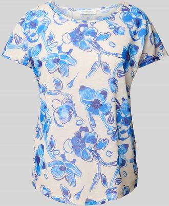 Christian Berg T-Shirt mit Rundhalsausschnitt in Blau, Größe 34