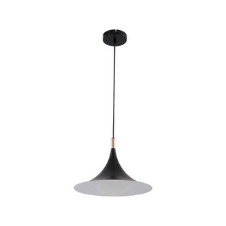 Lindby L&aacute;mpara Colgante jarl En Negro De Metal - Lindby