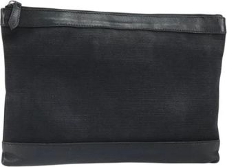 Balenciaga Pre-owned Clutches, female, Black, Size: ONE SIZE Pre-owned Canvas Clutch