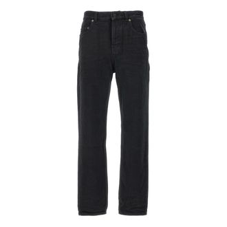 Saint Laurent Vanessa Rechte jeans - Dames - Jeans - Zwart - Maat: W29 Katoen