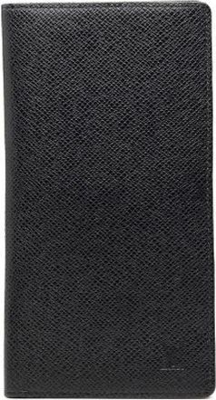 Louis Vuitton Pre-owned Wallets, male, Black, Size: ONE SIZE Pre-owned Taiga Long Bifold Wallet