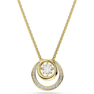 Swarovski Hyperbola Pendant Necklace in White/Gold at Nordstrom
