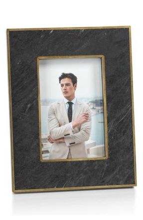 Zodax Rennes Granite Photo Frame in Black Granite /Antique Brass at Nordstrom Rack