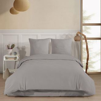 Blanc Avenue Juego de funda de edred&oacute;n 240x220 cm+ 2 FA 65x65 cm franela de algod&oacute;n