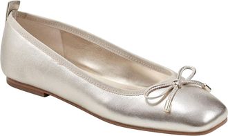Marc Fisher Women Ubet Ballet Flat In Gold