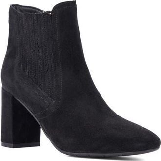 Aquatalia Lanna Zip Bootie in Dark Black at Nordstrom, Size 10.5