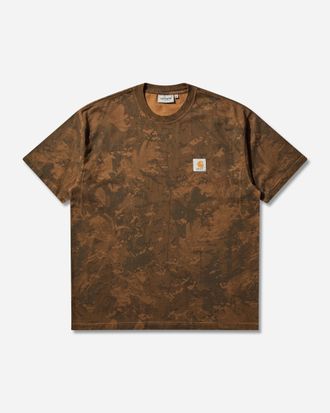 Carhartt Work in Progress Men s Camo Combi T-Shirt Green / Hamilton Brown (Garment Dyed)