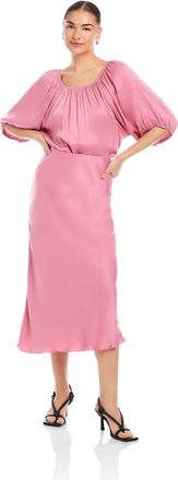 Fifteen Twenty Eva Bias Ankle Skirt In Peony