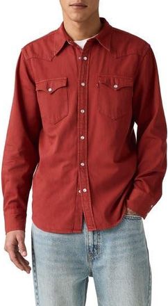 Levi's Classic Western Standard Button-Up Shirt in Red Hot at Nordstrom Rack, Size Xx-Large