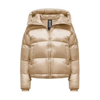 Bomboogie Down Jackets, female, Beige, Size: XS Beige Down Jacket Aw25
