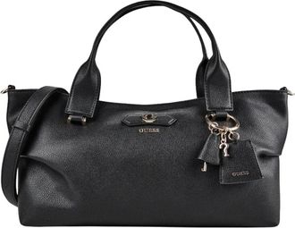 Guess Suzy 3 Compartment Satchel - Dames - Tassen - Zwart - Maat: ONE Size