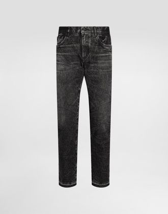 Dolce & Gabbana Denim Trousers - Man Denim Multi-colored 44