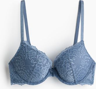 H&M Push-up-BH aus Spitze - Blue