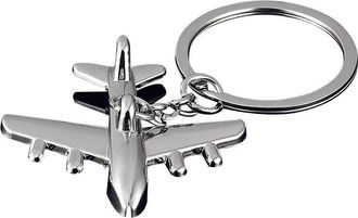 Generic 3D Simulation Model Airplane Plane Keychain Key Chain Ring Keyring Durable In Use