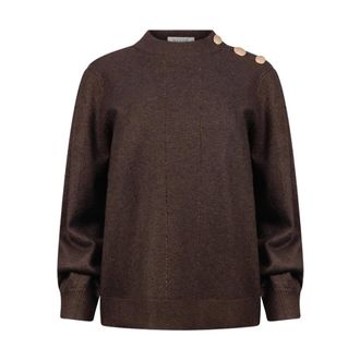 Nukus Nukus - Molly Pullover Strass - Dames - Truien - Bruin - Maat: M Nylon