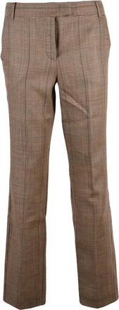 Marella Pantalone - Dames - Straight fit broeken - Bruin - M - Wol - Broeken