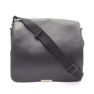 Louis Vuitton Ardoise Black Green Taiga Leather Nylon Canvas Shoulder Bag (Pre-Owned)