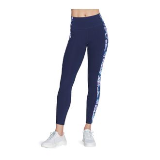 Skechers Performance GOWALK Misty Floral Legging Nylon Vrouwen Blauwe Sportleggingen