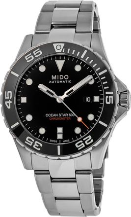 Mido Ocean Star 600 Chronometer Black Dial Steel Mens Watch M026.608.11.051.00