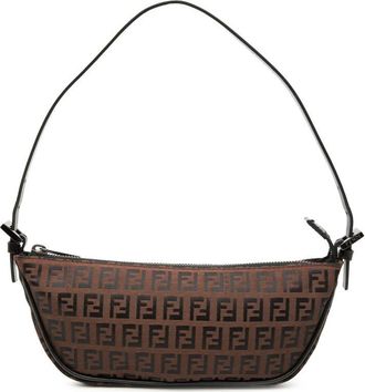 Fendi Pre-owned Fendi Mini Zucchino Canvas Shoulder Bag Ladies S6S5FWAZDW1K0QDE