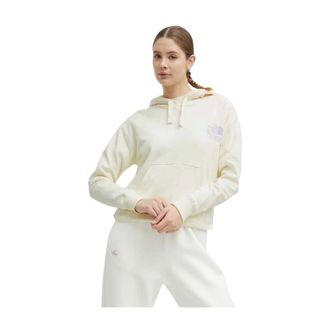 The North Face Graphic-print Hoodie - Dames - Outdoor shirts - Beige - L - Katoen - Fitness