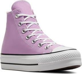 Converse Chuck Taylor All Star Lift High Top Platform Sneaker in Classic Amethyst/white/black at Nordstrom Rack, Size 5.5