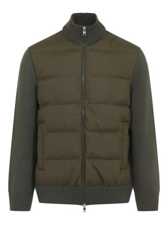 Moncler padded zip-up - Green