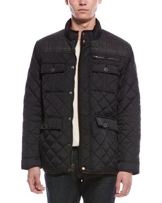 Cole Haan Diamond Quilt Wool-Blend Barn Jacket