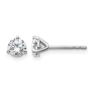 Diamond2Deal 14k Gold 3/4 ct Round Lab Grown Diamond Stud Earrings VS Clarity, D-E Color