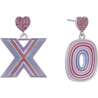 Hallmark XO Drop Earrings in Pink at Nordstrom