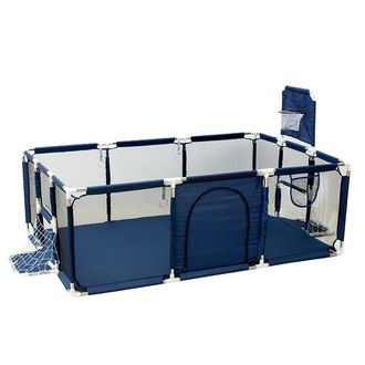 OEM Parque Infantil Para Beb&eacute;s, Color Liso, Con Barreras De Seguridad