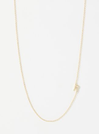 Midi34 Womens Alpha minimalist necklace