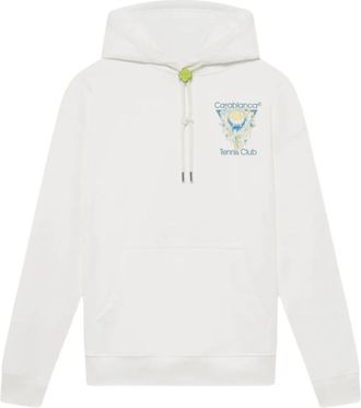 Casablanca White Graphic Print Hoodie
