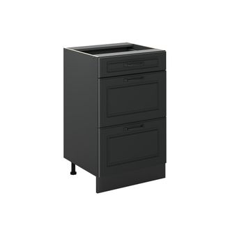 Vicco Mueble Bajo De Cocina R-line, Antracita Casa De Campo/antracita, 50 Cm Sin Encimera, Vicco