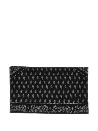 Guest In Residence Paisley Cashmere Scarf - Black