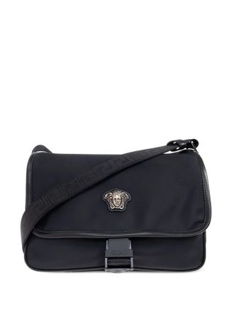 ショルダーバッグ VERSACE Men Shoulder Bags 10183521A136861B00V BLACK VERSACE Shoulder Bag Crossbody Calfskin Black Men's Simple