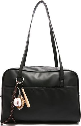 Generic Leather womens shoulder bag retro shoulder bag made of PU hobo bag with top handle for everyday work school travel