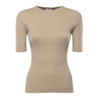 Courr&egrave;ges T-Shirts, female, Brown, Size: XS T-Shirts