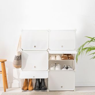 InnovaGoods Innovagoods - Zapatero Modular Port&aacute;til Blanco