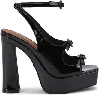 Kurt Geiger Triple Buckle Platform Sandal in Black at Nordstrom, Size 9.5Us