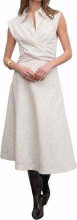 Greylin Lorena Midi Dress In Stripe