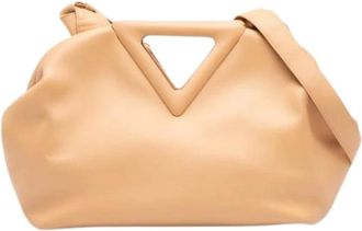 Bottega Veneta Pre-owned Satchel - Dames - Pre-owned - Beige - Maat: ONE Size Leer