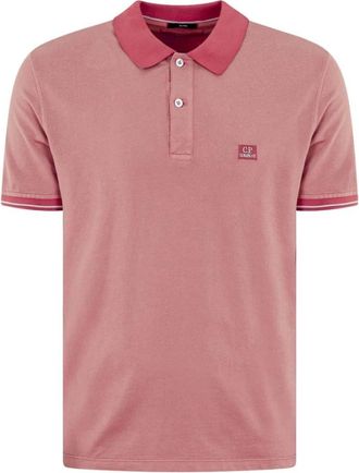 C.P. Company Polo met korte mouwen - Heren - Polos - Roze - M - Tops