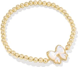 Kendra Scott Womens Haley Bow Bracelet In Mop/gold