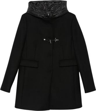 Fay Toggle Coat Db Front Nylon - Dames - Mantel - Zwart - XS - Nylon - Jassen