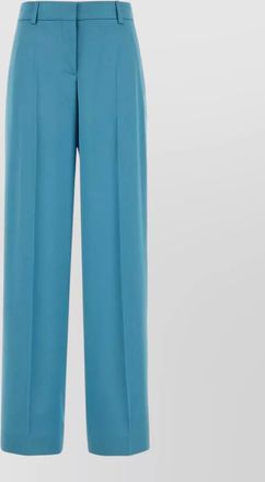Stella McCartney high waist satin wide leg trousers