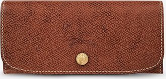 Longchamp Lange Brieftasche aus genarbtem Leder Épure
