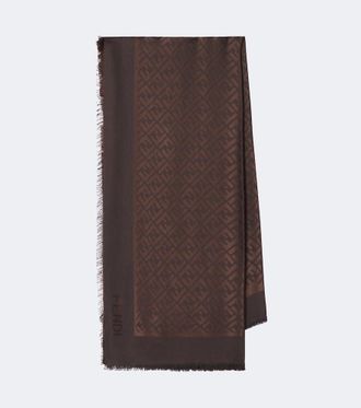 Fendi FF silk and wool shawl