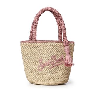 MC2 Saint Barth Raffia Shoulder Bag - female - MC2 Saint Barth - Shopping Bags - Beige - ONE SIZE - Bags